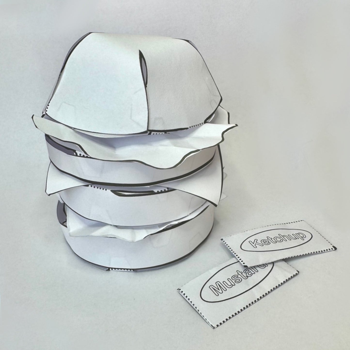 DIY Paper Burger Template PDF