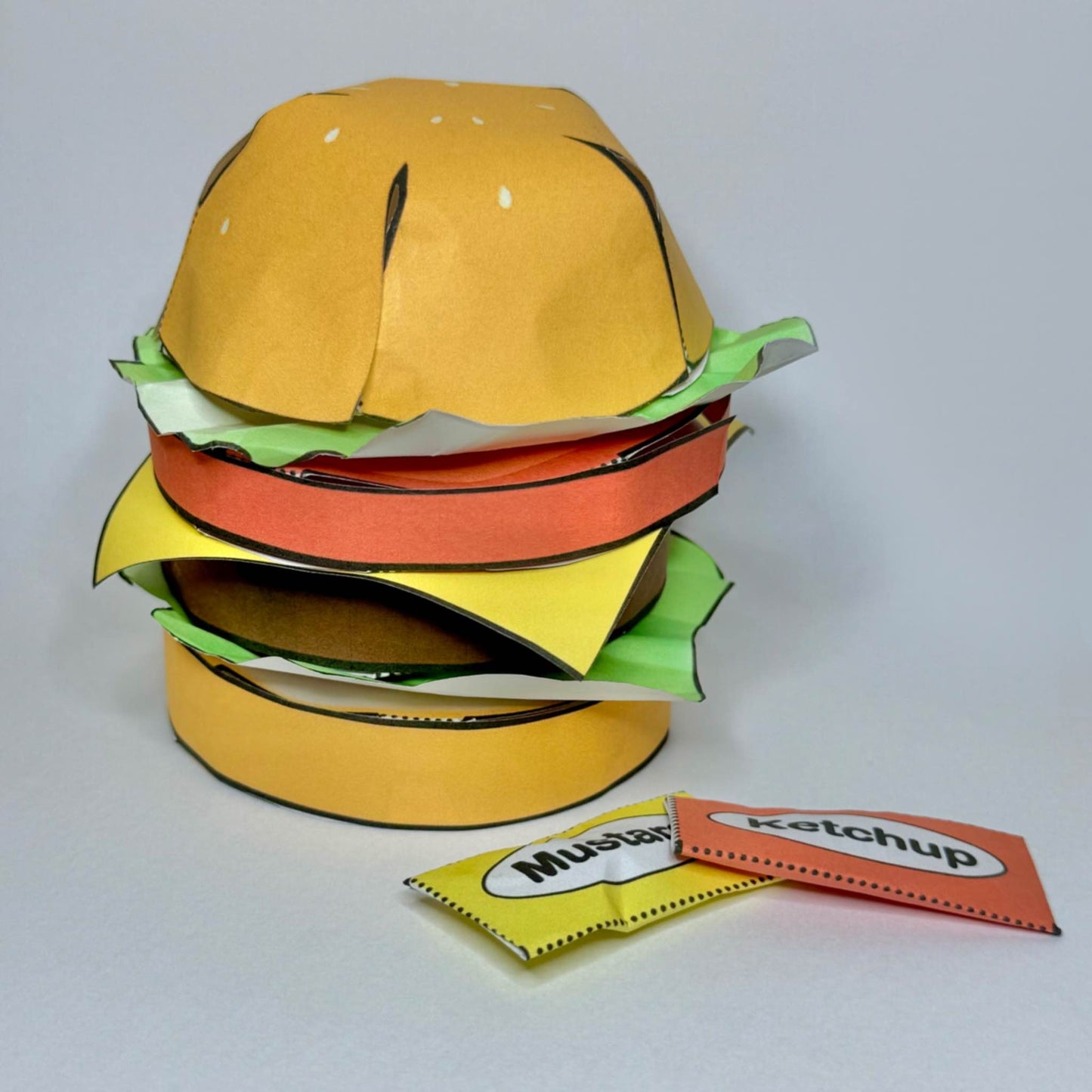 DIY Paper Burger Template PDF